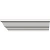 Ekena Millwork WM49 - 3"H x 2 1/8"P x 3 5/8"F x 96"L Crown Moulding, PVC WM49X96SWPV